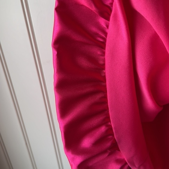 HOT PINK Black Bow Appliqué Mini Dress Size XXS - Picture 5 of 13